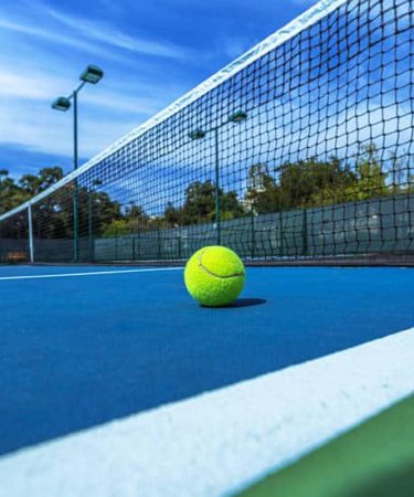 construction court de tennis resine synthetique à Mougins