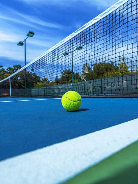 construction court de tennis resine synthetique à Mougins